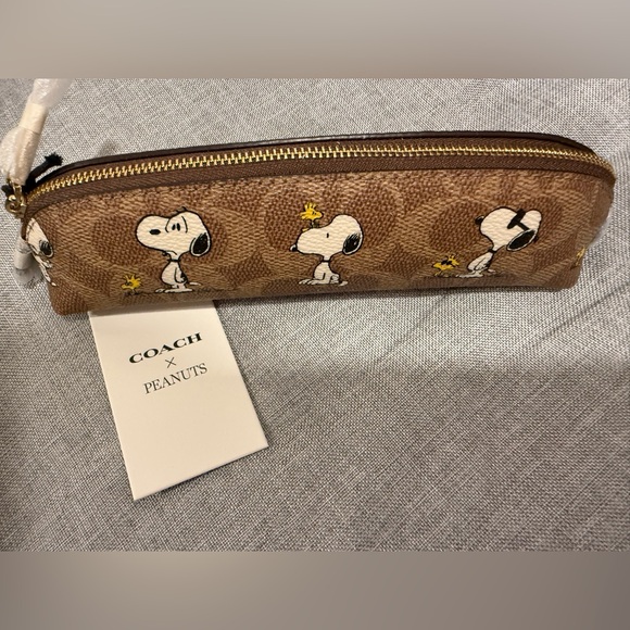 Coach Accessories - Coach Brown Snoopy Pencil Case